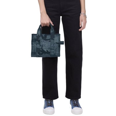 THE CAMO JACQUARD SMALL TOTE BAG